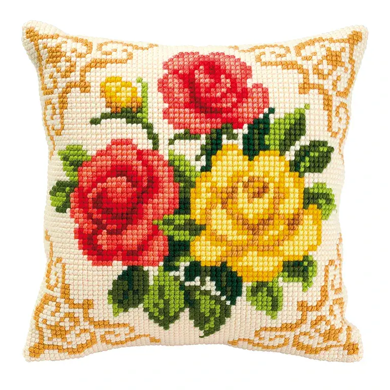 Vervaco Knüpfteppich-Set 'Rosen' - DIY Bastelset Für Kreative