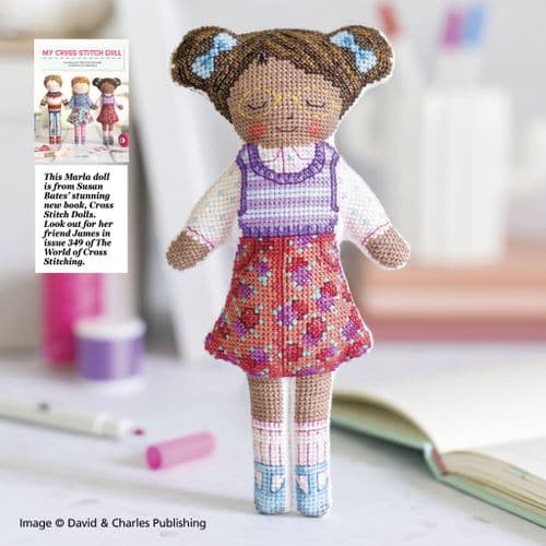 Cross Stitch Marla Doll WOXS Issue 348 project pack