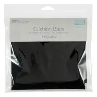 Cushion Back with Zipper - Black - 45 x 45cm by Trimits