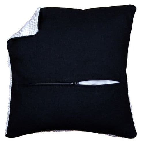 Cushion back with zipper - black set of 2 Sewing Accessories Kit