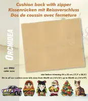 Cushion Back with zipper - Ecru