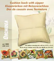 Cushion Back with zipper - Ecru - 40 x 40cm