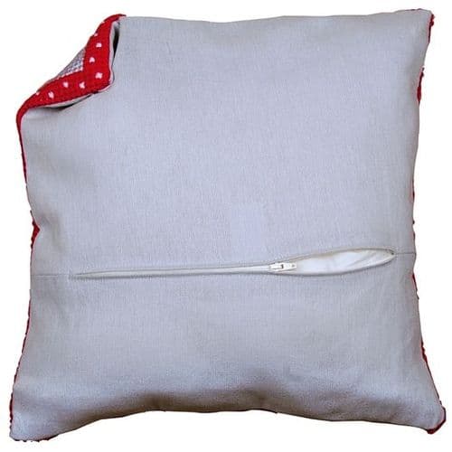 Cushion back with zipper - grey set of 2 Sewing Accessories Kit