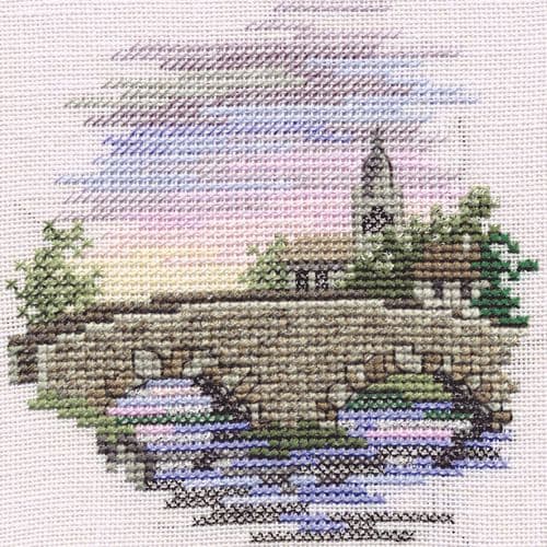 Derwentwater Designs Bridge (linen) cross stitch kit -BEING DISCONTINUED