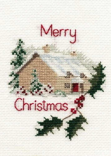 Derwentwater Designs Christmas Cottage cross stitch kit