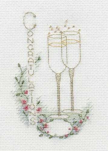 Derwentwater Designs Congratulations cross stitch kit