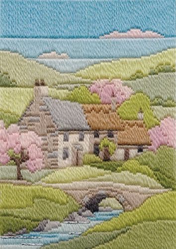 Derwentwater Designs Cottages Spring long stitch kit