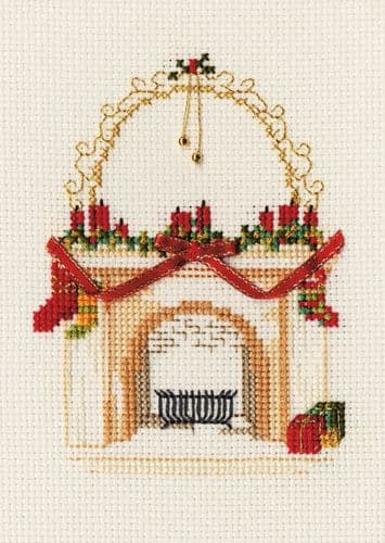 Derwentwater Designs Fireplace cross stitch kit