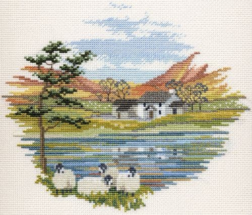 Derwentwater Designs Lakeside Farm cross stitch kit