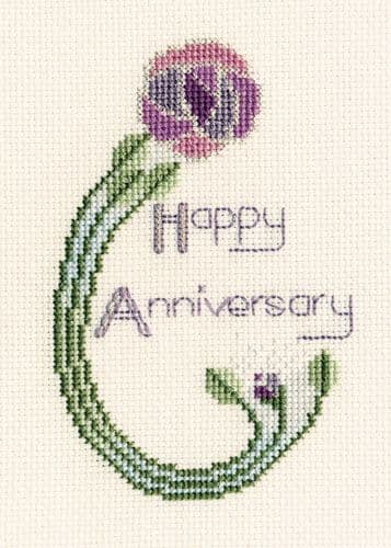 Derwentwater Designs Mackintosh Rose cross stitch kit