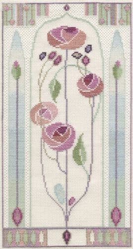 Derwentwater Designs Oriental Rose cross stitch kit
