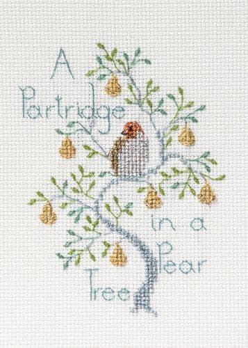 Derwentwater Designs Partridge in a Pear Tree cross stitch kit