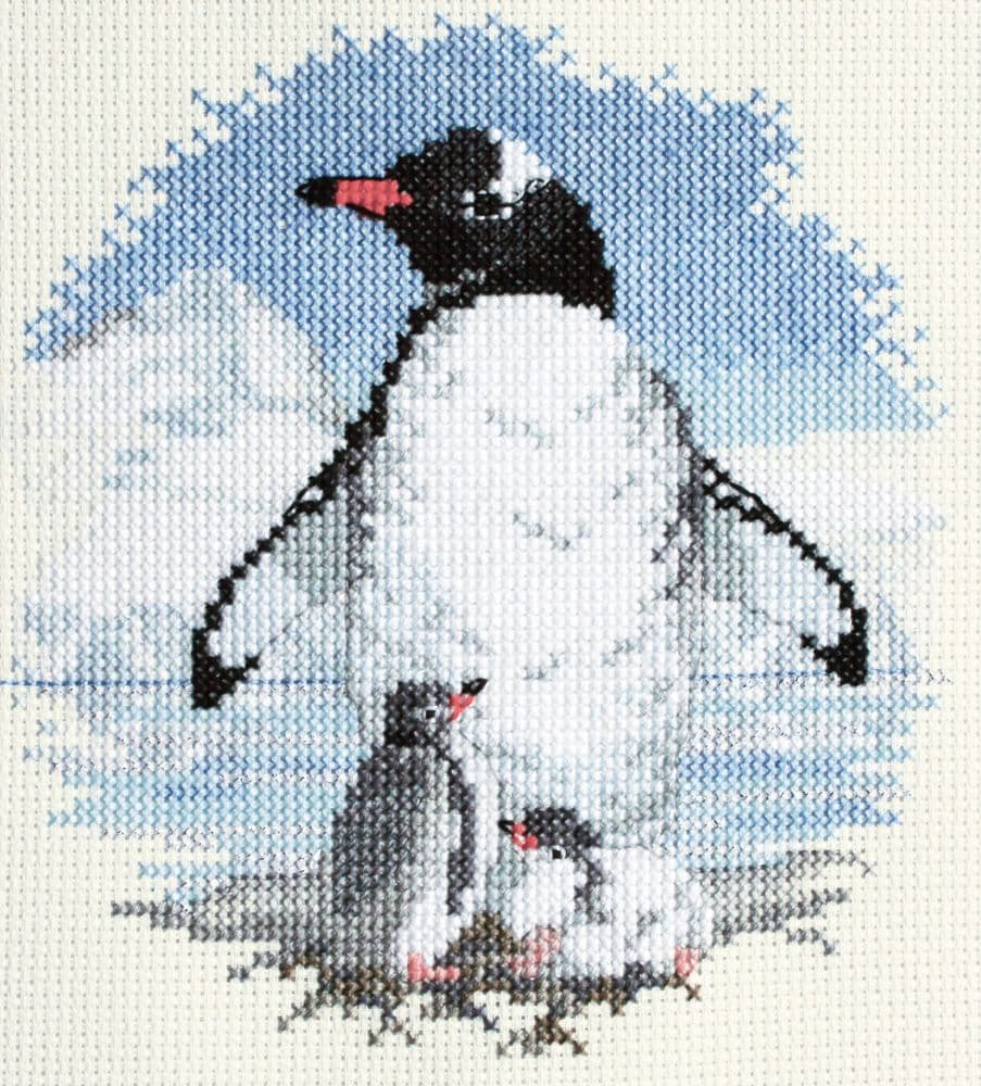 Derwentwater Designs Penguin Chicks cross stitch kit