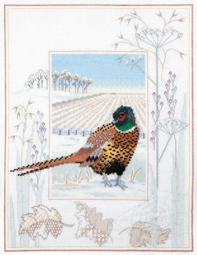 Derwentwater Designs Pheasant cross stitch kit