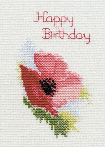 Derwentwater Designs Poppy cross stitch kit
