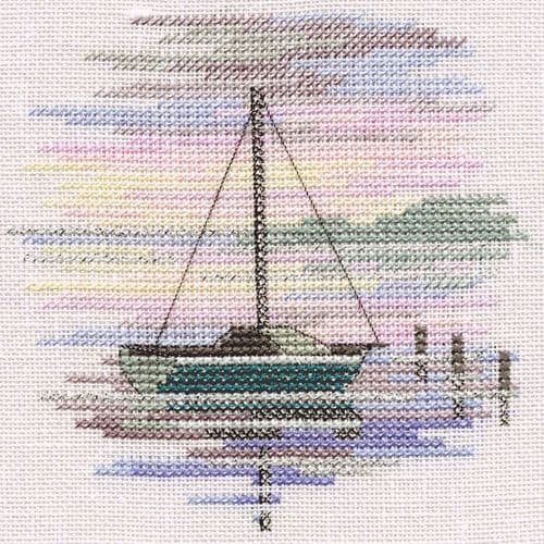 Derwentwater Designs Sailing Boat (aida) cross stitch kit