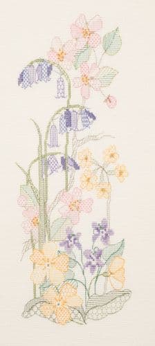 Derwentwater Designs Seasons Panels - Spring cross stitch kit