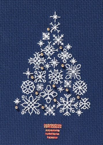 Derwentwater Designs Snowflake Tree cross stitch kit