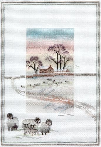 Derwentwater Designs Snowy Sheep cross stitch kit
