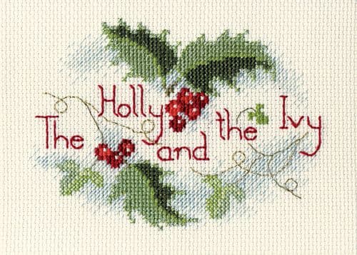 Derwentwater Designs The Holly and the Ivy cross stitch kit