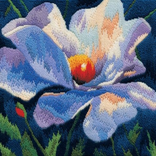 Derwentwater Designs White Poppy cross stitch kit