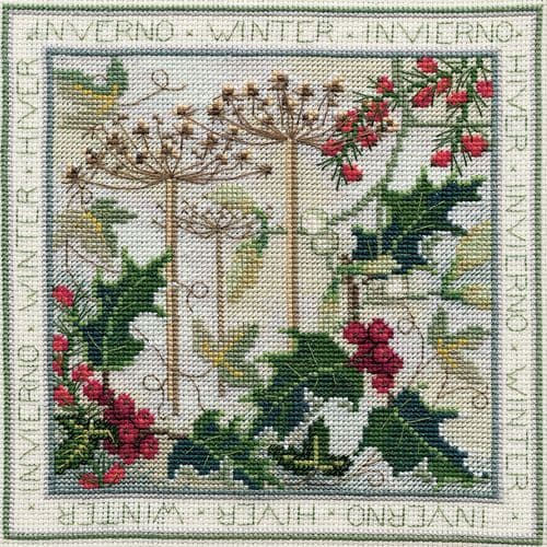 Derwentwater Designs Winter cross stitch kit - EXCESS STOCK