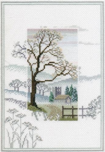Derwentwater Designs Winter Tree cross stitch kit