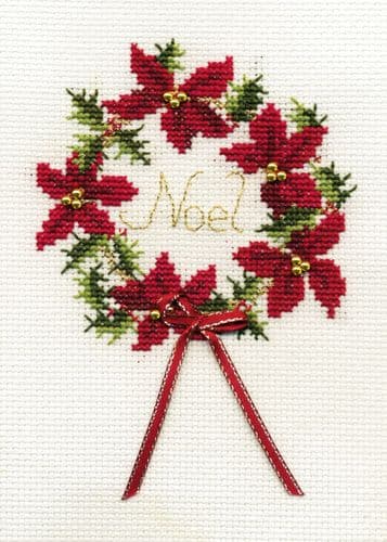 Derwentwater Designs Wreath cross stitch kit