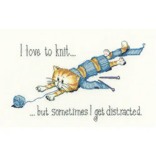 Distracted cross stitch chart - Peter Underhill