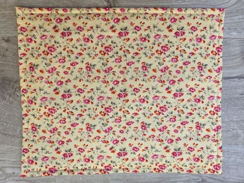 Ditsy Flowers - Handmade Project Bag with see through panel and zip