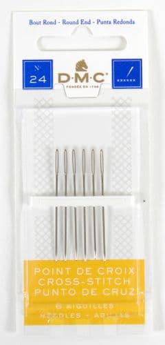 DMC Cross Stitch Needles - Size 24