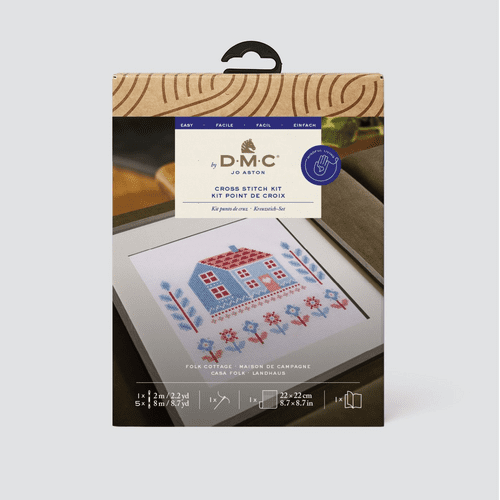 DMC Folk Cottage cross stitch kit