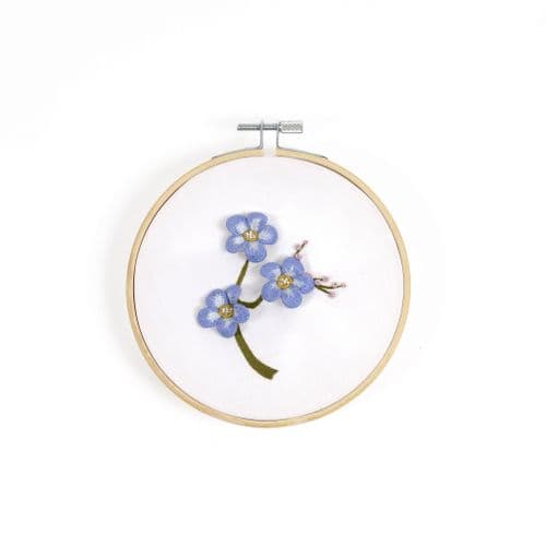 DMC Forget Me Not embroidery kit
