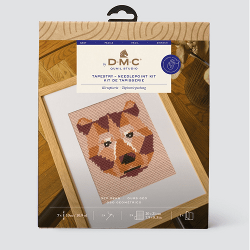 DMC Geo Bear Tapestry Needlepoint Kit