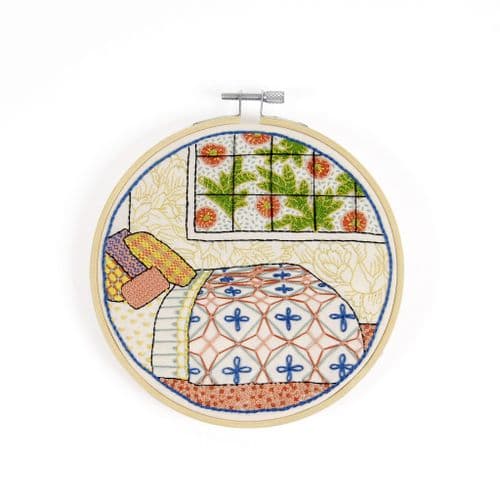 DMC Homey Bedroom embroidery kit