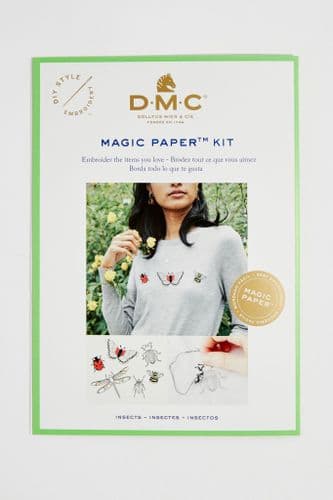 DMC Insect Collection Embroidery Magic Paper Kit