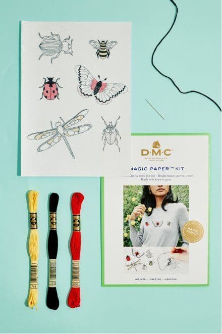 DMC Insect Collection Embroidery Magic Paper Kit