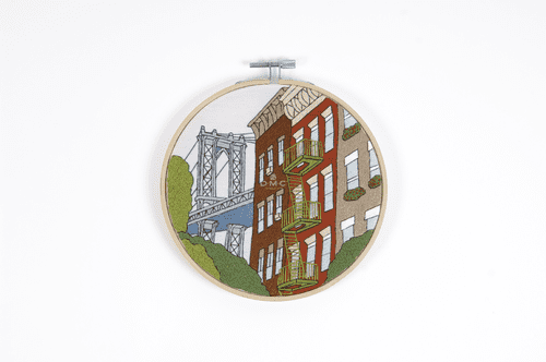 DMC New York by Kseniia Guseva embroidery kit