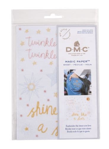 DMC Shine Like a Star Embroidery Magic Paper Kit