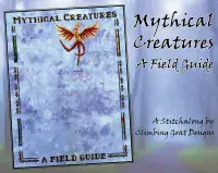 DMC skeins for the Mythical Creatures A Field Guid SAL from Climbing Goat Designs