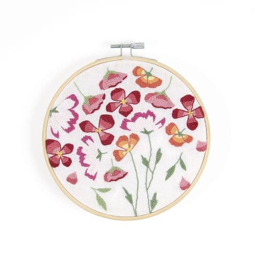 DMC Spring Poppies punch needle kit