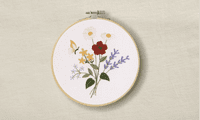 DMC Sumptuous Summer Flowers embroidery kit