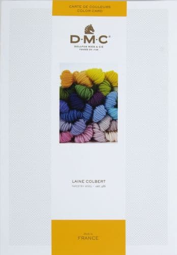 DMC Tapestry Wool Shade Card with swatches