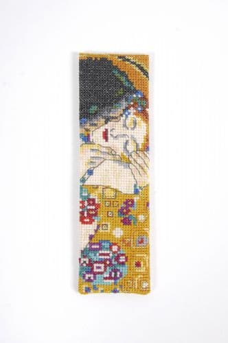 DMC The Kiss Gustav Klimt Bookmark cross stitch kit