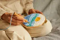 DMC The Ocean Meditation punch needle kit