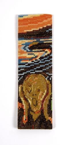 DMC The Scream Edvard Munch Bookmark cross stitch kit