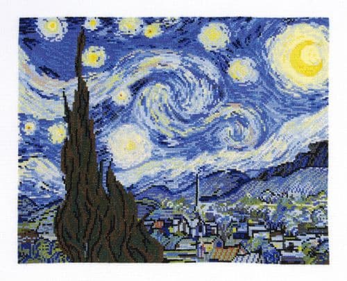 DMC The Starry Night Van Gogh cross stitch kit