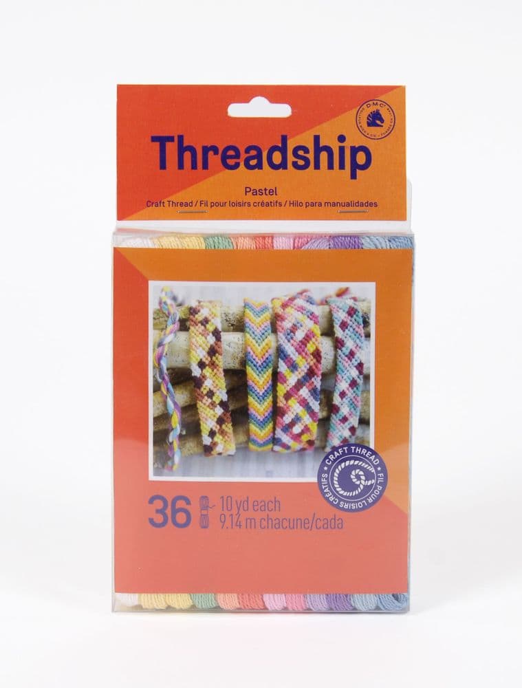 DMC Threadship - Craft Thread Pack - Pastel Colours 36 Skeins