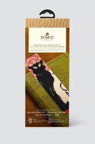 DMC Tour of the Black Cat Bookmark cross stitch kit