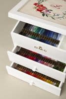 DMC White Modular Storage Box with 70 Threads